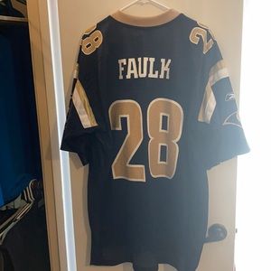 Men’s L St Louis Rams Marshall Faulk Jersey